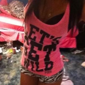 y2k victoria’s secret pink sleep tank